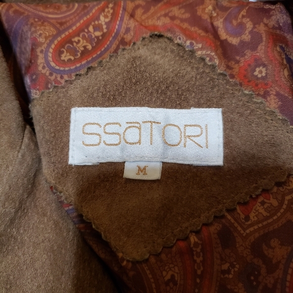 Ssatori VINTAGE suede jacket size Medium - Picture 5 of 8